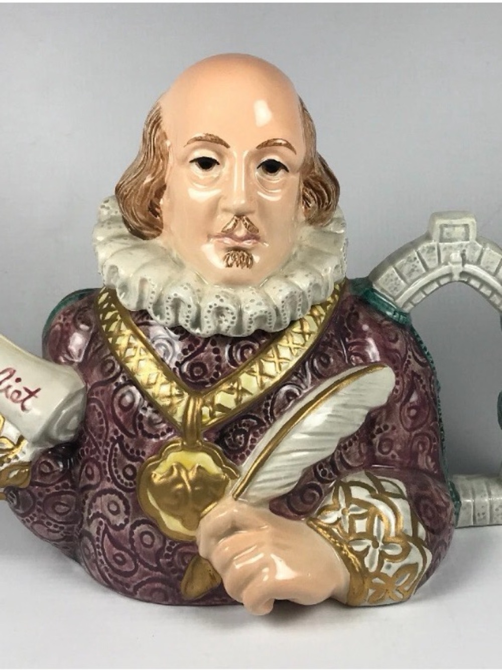 Vintage 1994 Fitz and Floyd decorative teapot literary Masters romeo and juliet